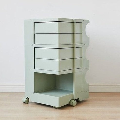 Indulge in the luxurious style of the Nordic Rotating Multilayer Bed Table, perfect for the small apartment. Decor. Furniture. Tables. Type: Nightstands.