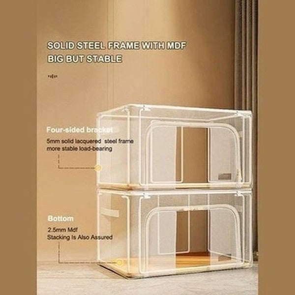 JOYBOS Fabric Folding Clothes Storage Box Finishing Cabinet Toy Storage Cabinet Quilt Storage Pet House Car Trunk Organizer. Type: Household Storage Containers.