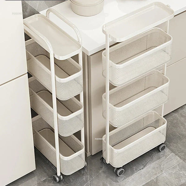 Nordic Kitchen Storage Cart with Wheels