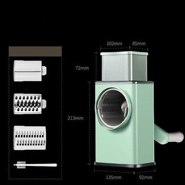 Rotary Kitchen Slicer: Eco-Friendly Multi-Function PP Slicer with CIQ Certification