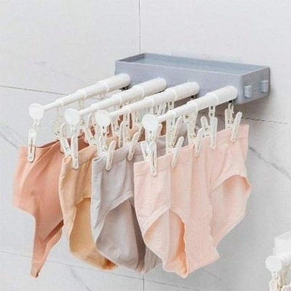 Space Saving Expandable Wall Mounted Clothes Drying Rack