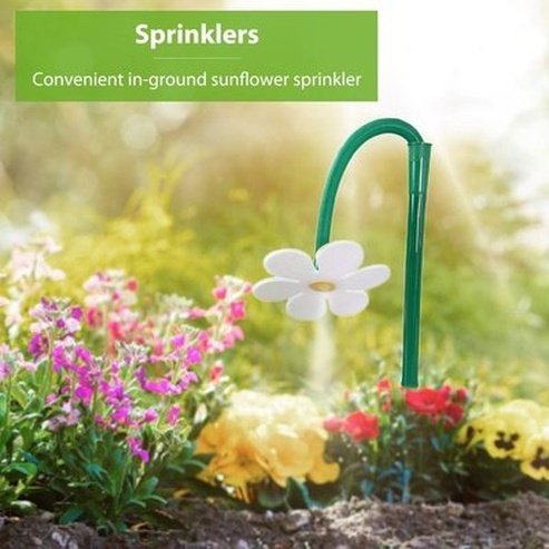 Dancing Flower Rotating Garden Sprinkler Cute Flower Crazy Rotating Sprinklers 720 Degree Rotation Funny Colorful Daisy Watering. Type: Watering Globes & Spikes