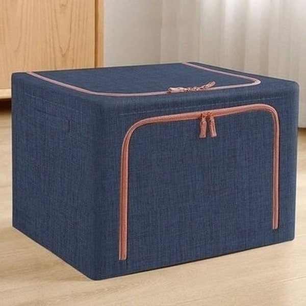 JOYBOS Fabric Folding Clothes Storage Box Finishing Cabinet Toy Storage Cabinet Quilt Storage Pet House Car Trunk Organizer. Type: Household Storage Containers.