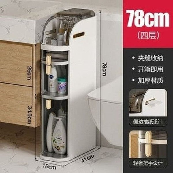 Organizer shelf with drawers and wheels. Bathroom Storage Shelf Toilet Storage Shelf Narrow Seam Storage Cabinet Organizer Shelves. Type: Bathroom Accessory Mounts.