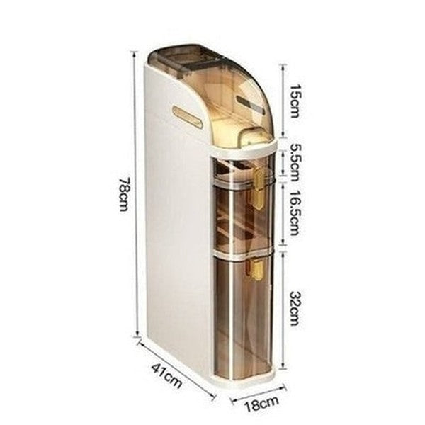 Organizer shelf with drawers and wheels. Bathroom Storage Shelf Toilet Storage Shelf Narrow Seam Storage Cabinet Organizer Shelves. Type: Bathroom Accessory Mounts