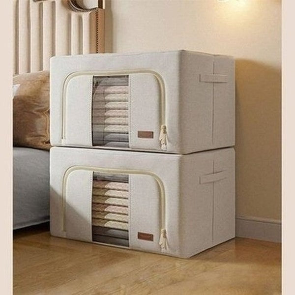 JOYBOS Fabric Folding Clothes Storage Box Finishing Cabinet Toy Storage Cabinet Quilt Storage Pet House Car Trunk Organizer. Type: Household Storage Containers.