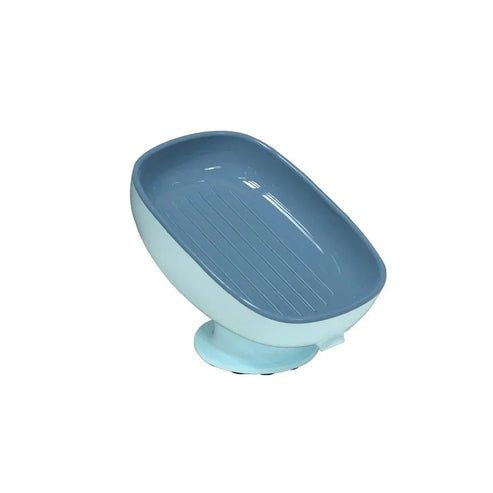 Super Suction Portable Self-Draining Soap Dish for Bathroom