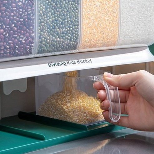 Rice Sorter Storage Bucket With Dispenser