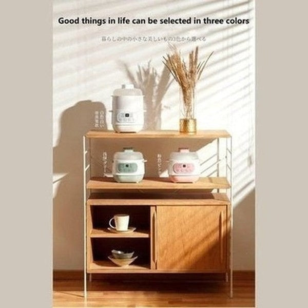 1L Mini Electric Stew Pot Ceramic Healthy Bird's Nest Electric Stew Cup Household Waterproof Multi-function Small Pot. Kitchen Appliances: Food Cookers ans Steamers.