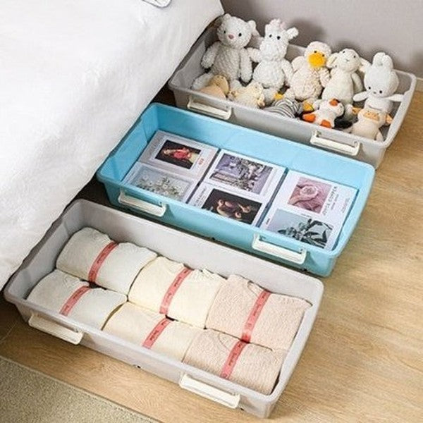 Sliding Under Bed Organizer Box with Wheels