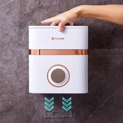 Toilet Paper Holder Container Tissue Box Waterproof Wall Mounted Toilet Roll Paper Shelf Bathroom Organizer. Bathroom Accessories. Toilet Paper Holders.