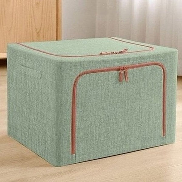 JOYBOS Fabric Folding Clothes Storage Box Finishing Cabinet Toy Storage Cabinet Quilt Storage Pet House Car Trunk Organizer. Type: Household Storage Containers.