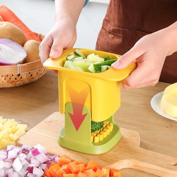 Multifunctional Cucumber Potato Slicer, Household Hand Pressure Onion Dicer