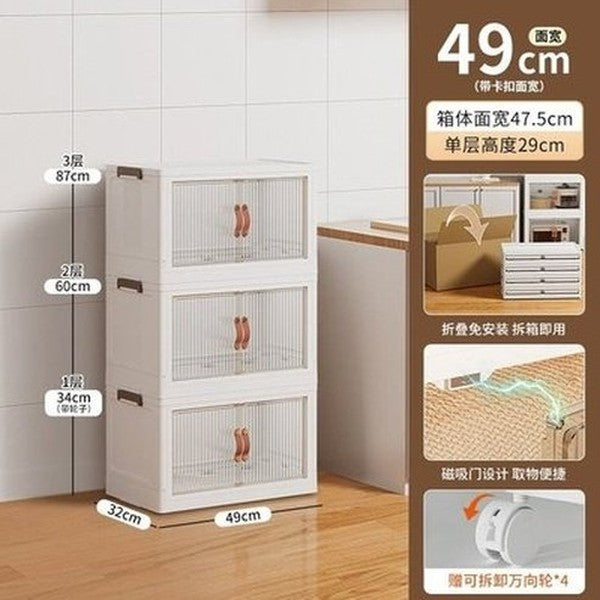 Multifunctional Space Saving Sideboard Drawer Unit Folding Sideboard Portable Modern Kitchen Furniture. Storage &and Organization: Household Storage Drawers.