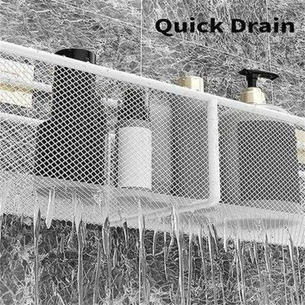 Bathroom Accessory Corner Frame Shower Shelf Wrought Iron Shampoo Storage Shelf Suction Cup Holder. Bathroom Accessories. Type: Bathroom Accessory Mounts.