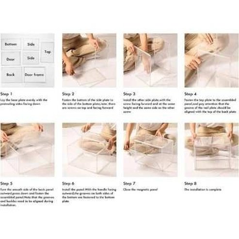 3-pack Acrylic display case for bag and purse