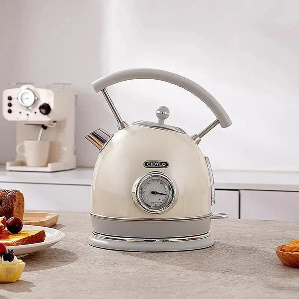 Retro Electric Kettle Quick Kettle Automatic Power Off With Temperature Display