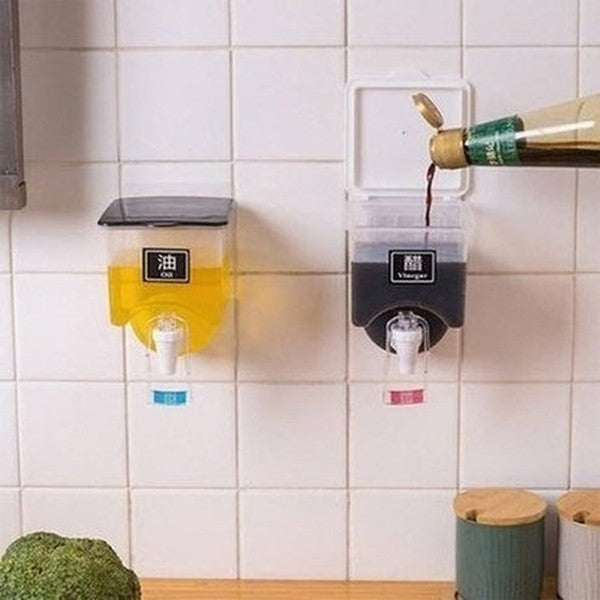 Wall Hanging Transparent Condiment Storage Dispenser Jars for Salt, Pepper, and Other Seasonings. Kitchen Tools. Kitchen Organizers. Type: Spice Organizers.