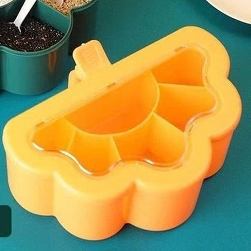 Seasoning Box 6 in 1 Sugar Bowl Salt Shaker Spice Rack