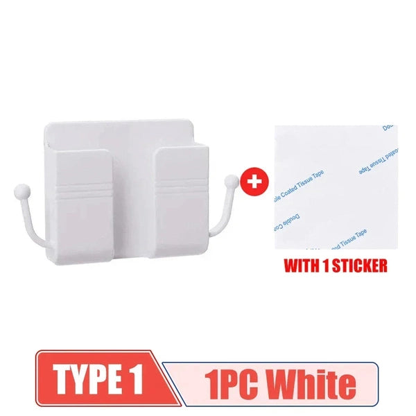 Wall Mounted Mobile Phone Holder, Home Multifunction Holder, Remote Control Storage Box