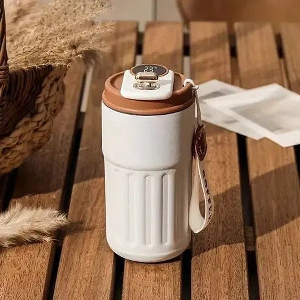 Portable Coffee Travel Mug with Temperature Display