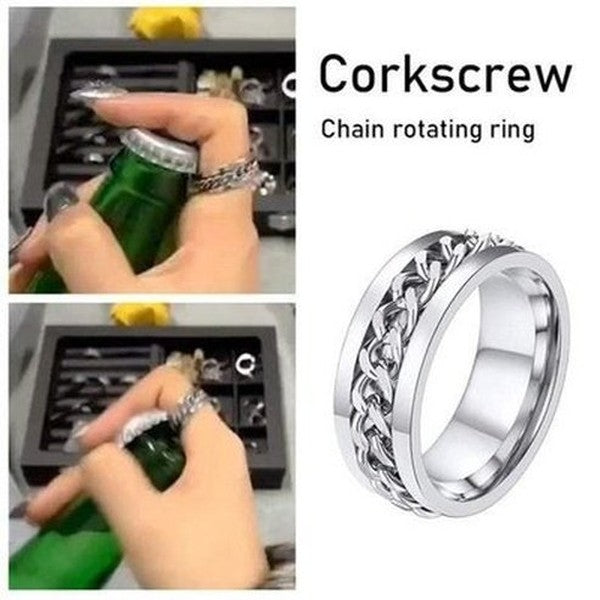 High Quality Stainless-Steel Twist Ring Bottle Opener