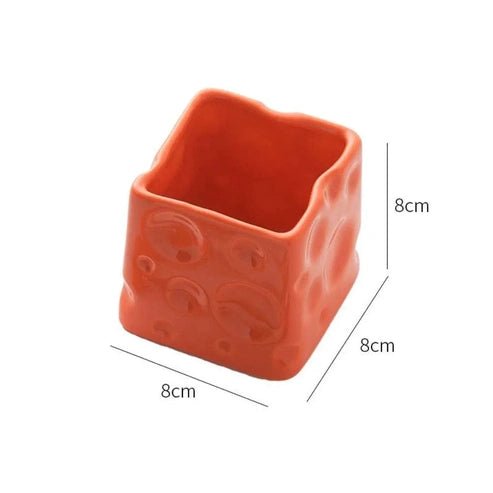 Ceramic Pen Holder & Fruit Fork Storage Jar