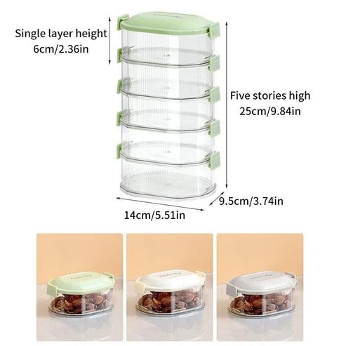 Multi-Layer Spice Storage Container with Airtight Seal | Fresh-Keeping Box for Spices, Nuts, & More