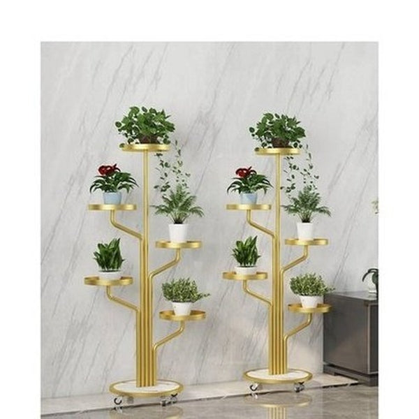 Simple Modern Living Room Floor Type Indoor Iron Flower Pot Frame Balcony Fleshy Plant Layer Rack. Decor. Type: Garden Pot Saucers & Trays.