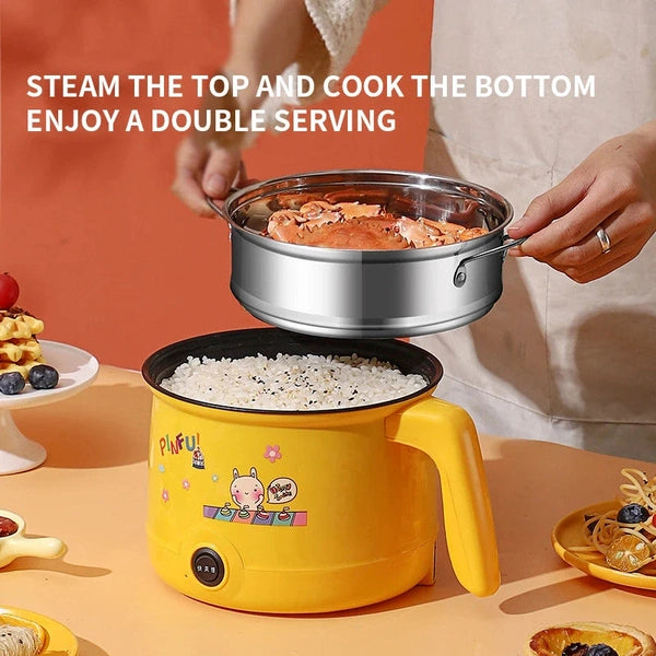 Multifunctional Electric Boiling Pot, Frying, Steaming, Stewing, Instant Noodles