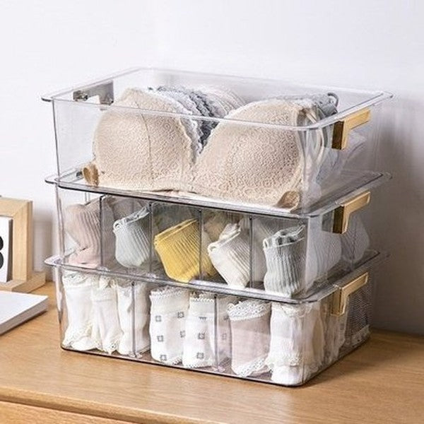 Wall Hanging Underwear Organizer Drawer Storage Box Bedroom Underwear Bra Socks Tie Clear Top Hanging Finishing Container. Type: Household Storage Drawers.