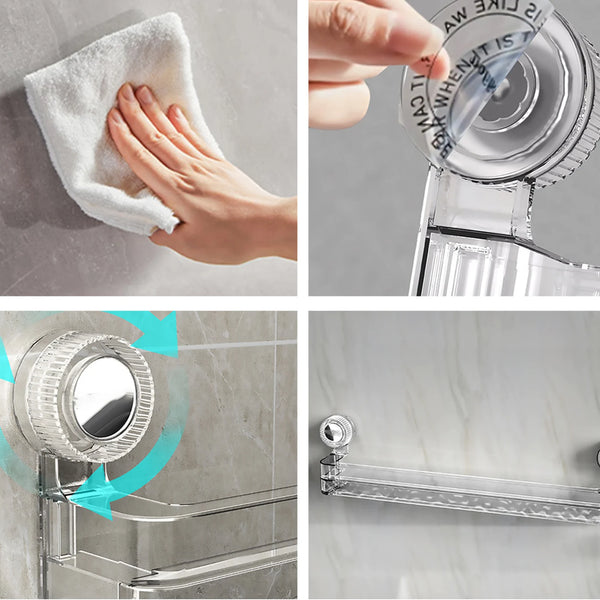 Suction Cup Retractable Slipper Rack