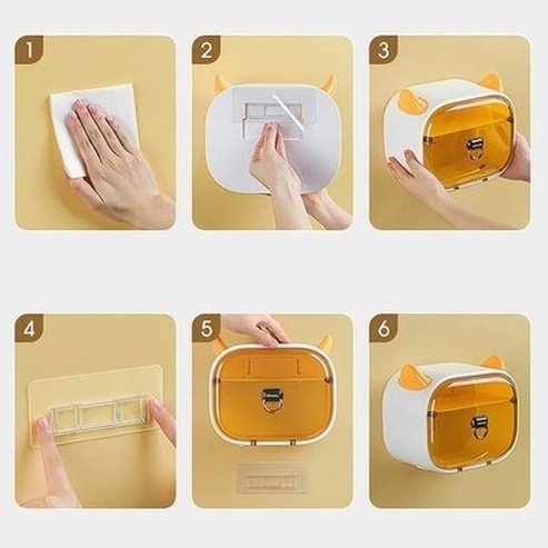 Little Devil Shape Toilet Paper Holder Wall-Hanging Tissue Box Bathroom Shelf Punch-Free Paper Towel Dispenser. Bathroom Accessories. Type: Toilet Paper Holders.