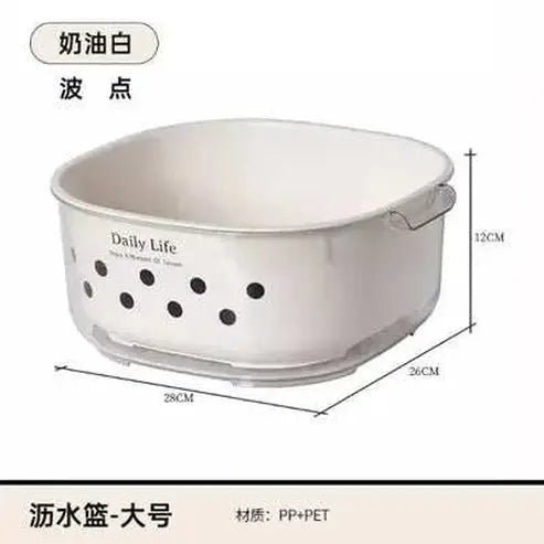 Double Layer Vegetable Washing Basket