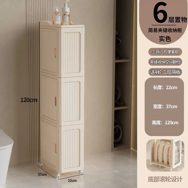 Crevice Cabinet Seam Organizer Cabinet, Bathroom Storage Rack