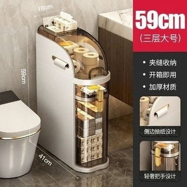 Organizer shelf with drawers and wheels. Bathroom Storage Shelf Toilet Storage Shelf Narrow Seam Storage Cabinet Organizer Shelves. Type: Bathroom Accessory Mounts.