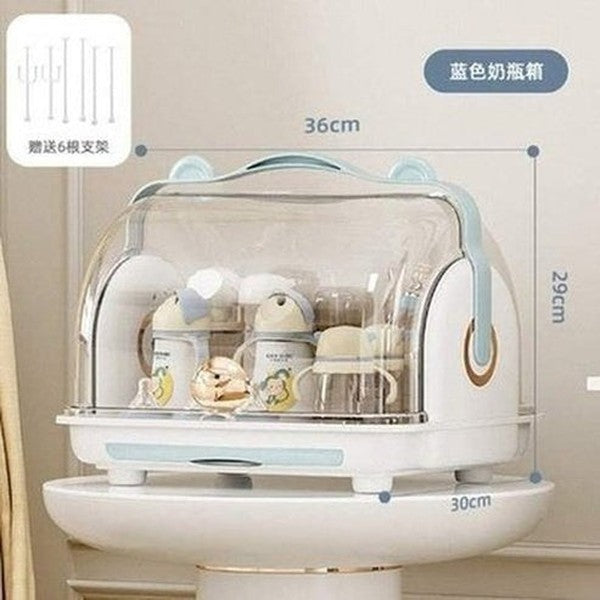 Dustproof Cleaning Drainer Nursing Bottle Storage Box