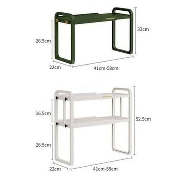 Cookware Storage Rack Over Microwave. Multifunction Desktop Organizer 1/2 Layer Rack for Microwave Condiments Space Saving. Type: Kitchen Utensil Holders & Racks