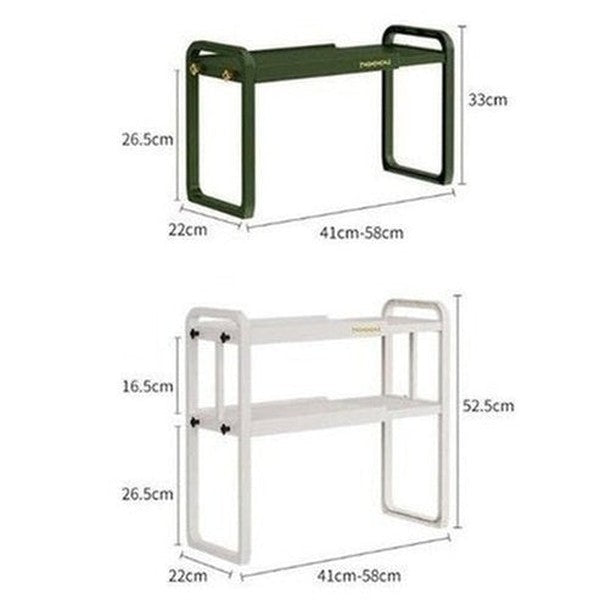 Cookware Storage Rack Over Microwave. Multifunction Desktop Organizer 1/2 Layer Rack for Microwave Condiments Space Saving. Type: Kitchen Utensil Holders & Racks