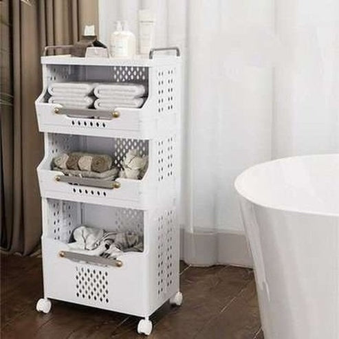 Large Capacity Multi-layer Foldable Dirty Clothes Basket