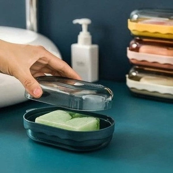 Double-layer Soap Box Durable Dripping Soap Container Nordic Accessories Rack Soap Holder Portable Style. Bathroom Accessories. Type: Soap Dishes & Holders.