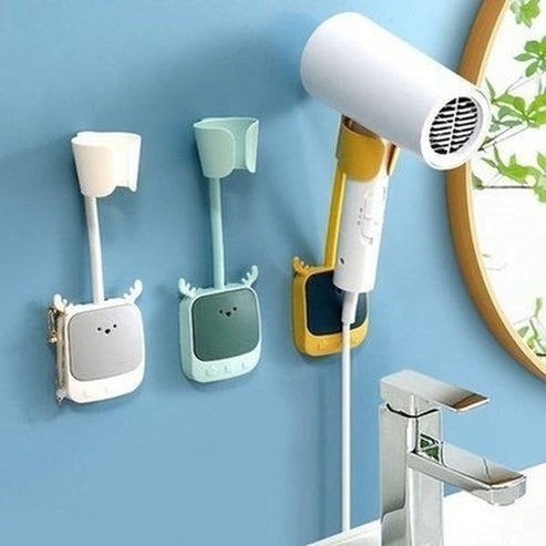 180° Hair Dryer Holder Adjustable Self-adhesive Hairdryer Rack Universal Holder Bathroom Rack. Type: Bathroom Accessories. Type: Bathroom Accessory Mounts.