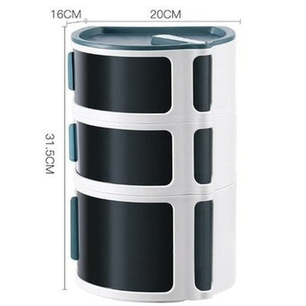 Modern Simple Multifunctional Shelf Creative Sliding Door Tissue Box Wall Mounted Plastic Shelf Stackable