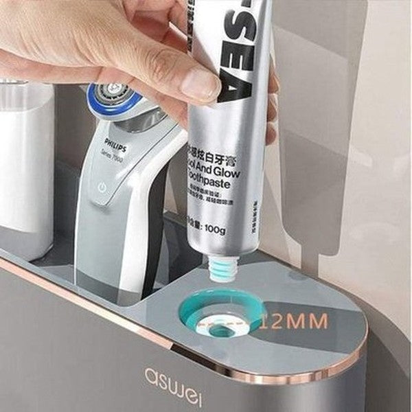 Wall-Mounted Magnetic Suction Cup Toothpaste Dispenser