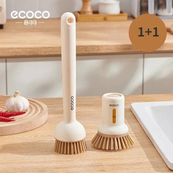 Ecoco Dish Cleaning Brushes, Long Kitchen Handle Household Cleaning Brush