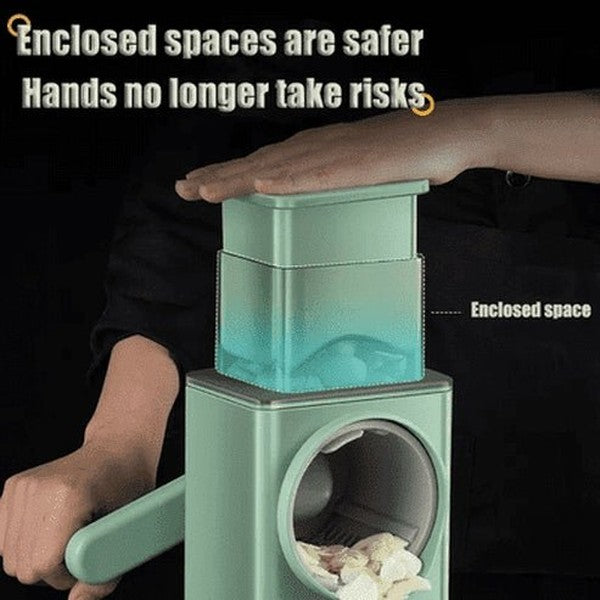 Rotary Kitchen Slicer: Eco-Friendly Multi-Function PP Slicer with CIQ Certification