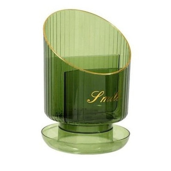 3-Slots Makeup Brush Storage Organizer Box for Desk