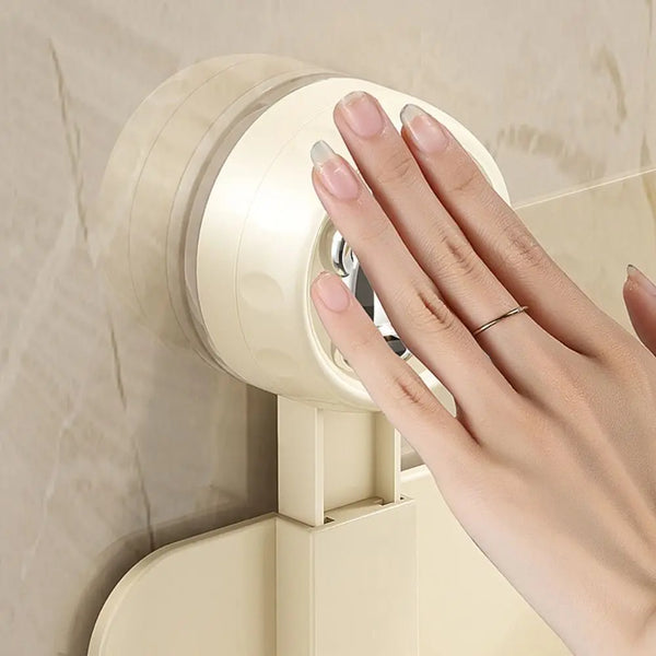 Plastic Suction Cup Hair Dryer Holder, Punch-free Space Saving Hair Dryer Storage Rack
