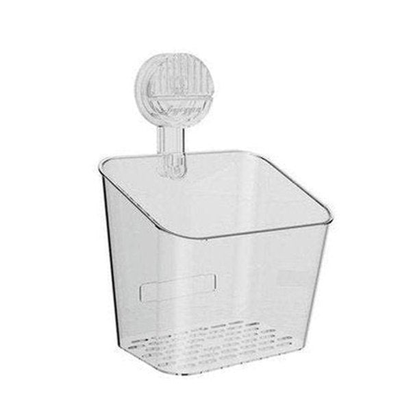 Wall Hanging Home Sundries Suction Cup Storage Basket, Storage Rack, Kitchen Wall Mounted Storage Device, No Punching Ginger. Type: Household Storage Containers.