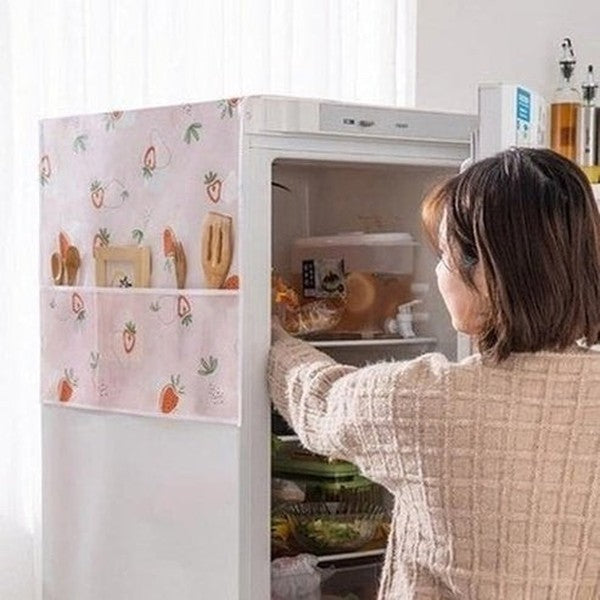 Fridge Cover with Pockets